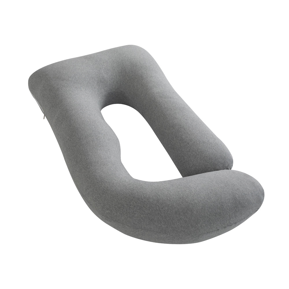 MOON Organic U Shaped Contour Maternity Pillow-Light Grey - The Moon Brand™