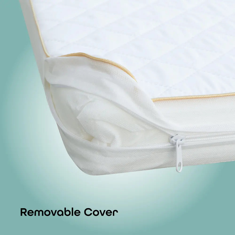 MOON Crib Mattress-126x65x7 cm, White