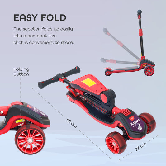 MOON Xplora Baby Scooter with seat- Red