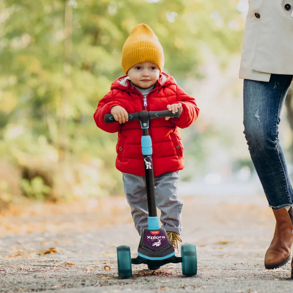 MOON Xplora Baby Scooter - Red/Blue — The Moon Brand product image