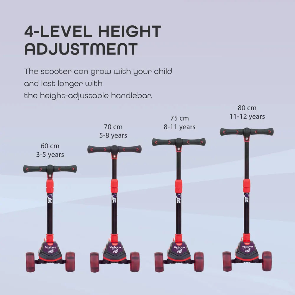 MOON Xplora Baby Scooter - Red/Blue — The Moon Brand product image