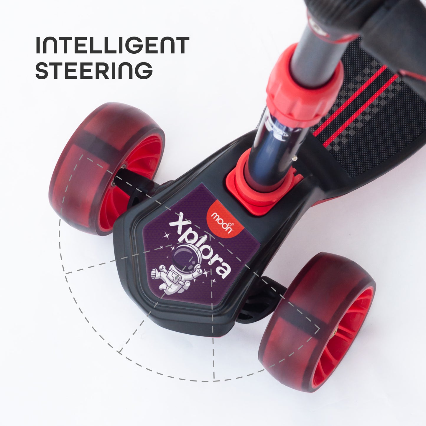 سكوتر الأطفال MOON Xplora - أحمر