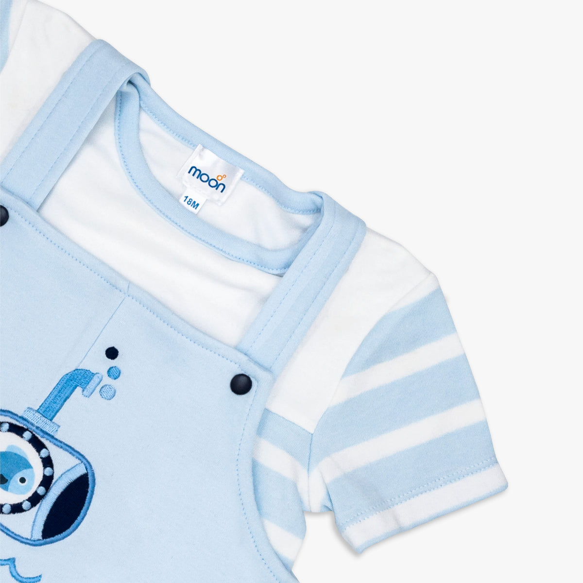Dungaree & Top Set Blue - The Moon Brand™