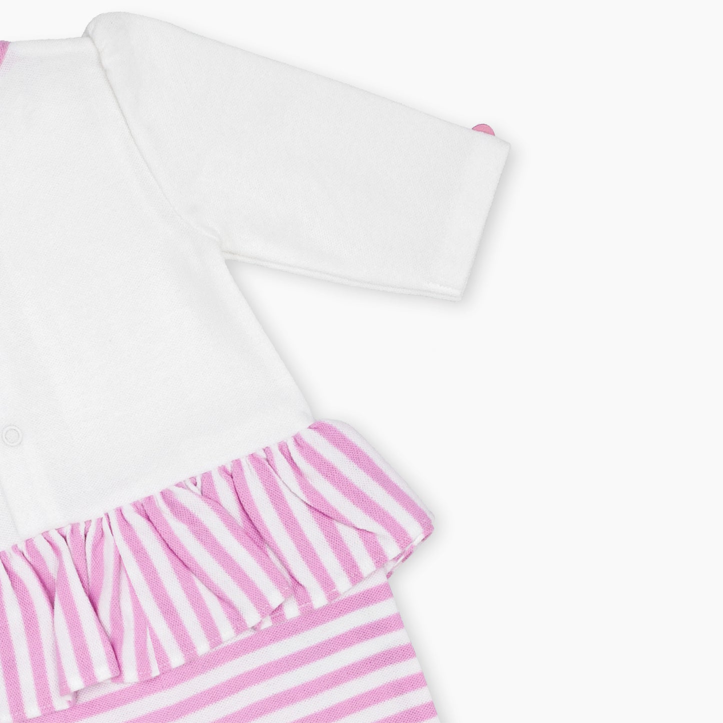 بدلة نوم قطنية باللون الوردي