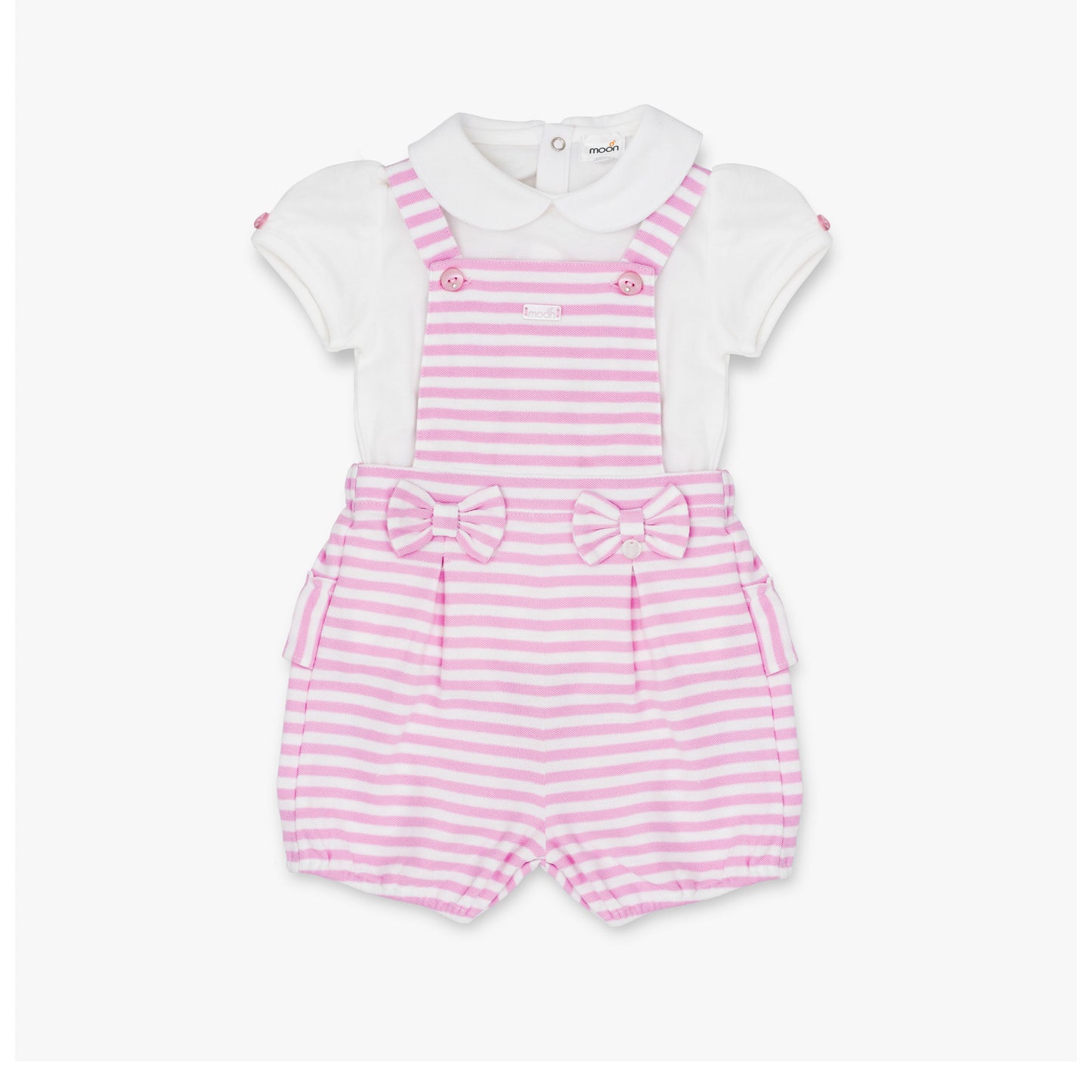 Dungaree & Top Set Pink