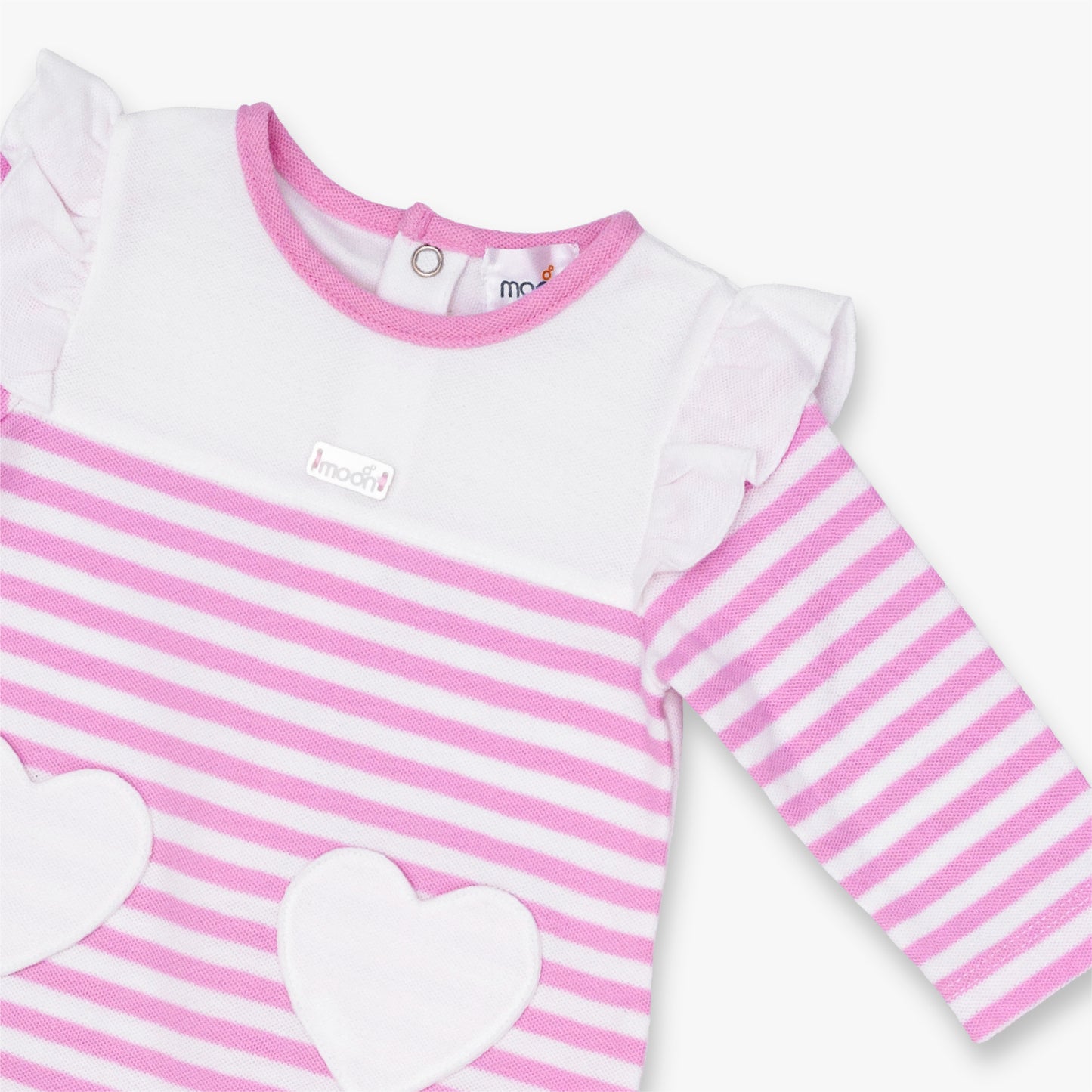 بدلة نوم قطنية وردية