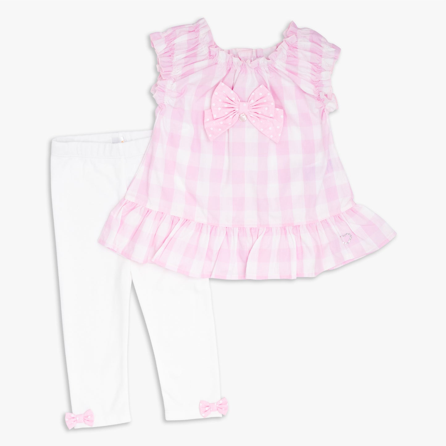 طقم بلوزة وبنطال وردي