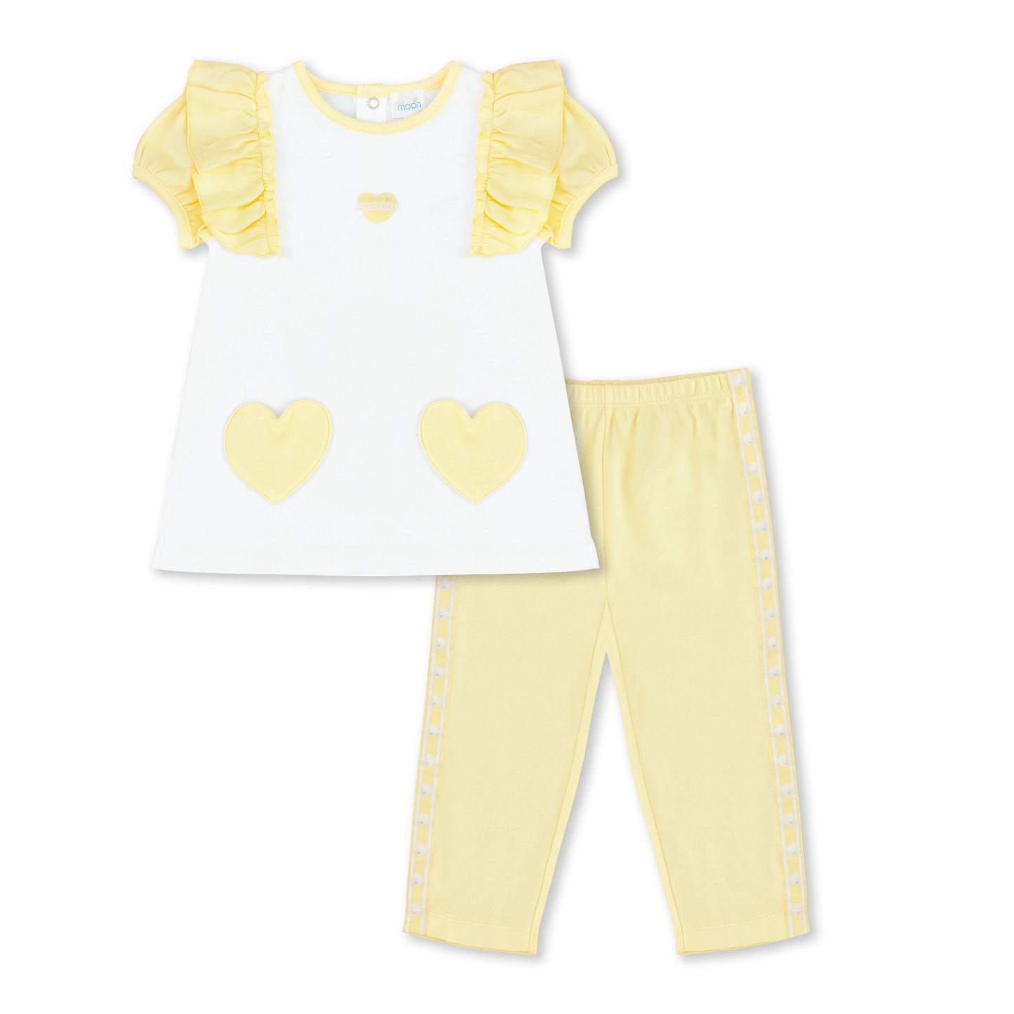 طقم بلوزة وبنطلون باللون الأصفر