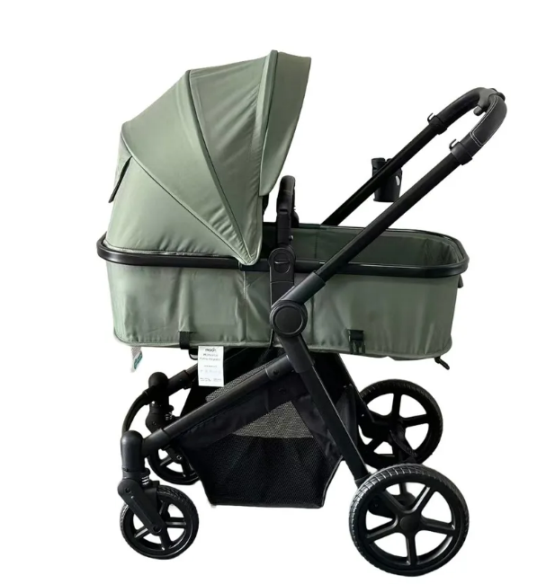 MOON Trezzo 3-in-1 Baby Travel System – Convertible Stroller, Car Seat & Bassinet (0-22kg)-Green