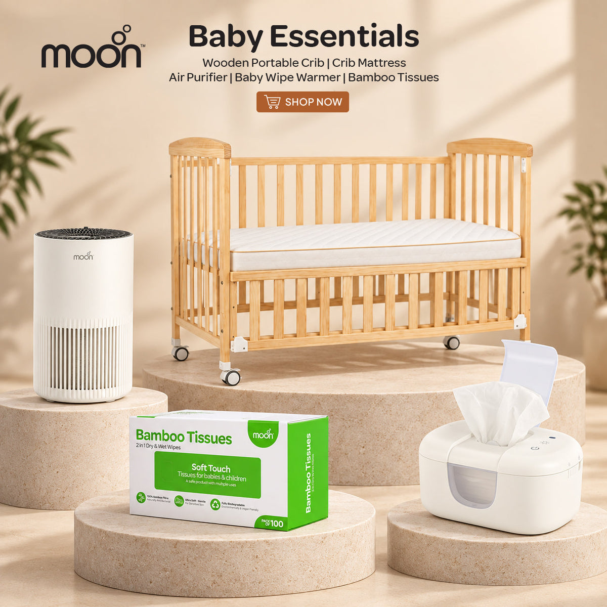 MOON Nursery Essentials 5-piece baby bundle