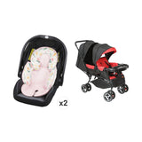 Magnum Twin Stroller & Body Support Cushion Seat Pad Bundle