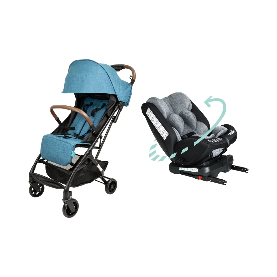 Ritzi-Lite Baby Cabin Stroller with Rover Baby/Infant Car Seat Bundle