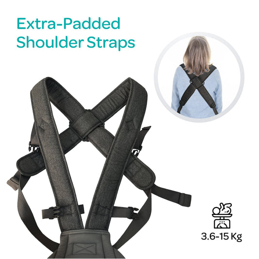 MOON Chirpy Playmat - Jungle friends and KaryGo 2 in 1 Baby Carrier in Black bundle