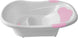 The MOON Brand Wavee Baby Bathtub | PP + TPR Infant Bath Tub for 0–3 Years | Lightweight Non-Slip Base Toddler Bath Tub | Durable & Comfortable Baby Shower -Pink