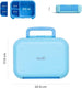 The Moon Brand Marmita Kids Lunch Box Set with Insulated Bottle & Bag – Leak-Proof,Bento Box with Compartments,Microwave & Dishwasher Safe, Easy-Open Latch,BPA-Free,Perfect for School Lunches-Blue