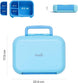 The Moon Brand Marmita Kids Lunch Box Set with Insulated Bottle & Bag – Leak-Proof,Bento Box with Compartments,Microwave & Dishwasher Safe, Easy-Open Latch,BPA-Free,Perfect for School Lunches-Blue