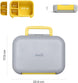 The Moon Brand Bentoza Kids Lunch Box – Leak-Proof,Bento Box with Compartments,Microwave & Dishwasher Safe,Easy-Open Latch,Reusable Lunch Container,BPA-Free,Perfect for School Lunches,Travel -Grey