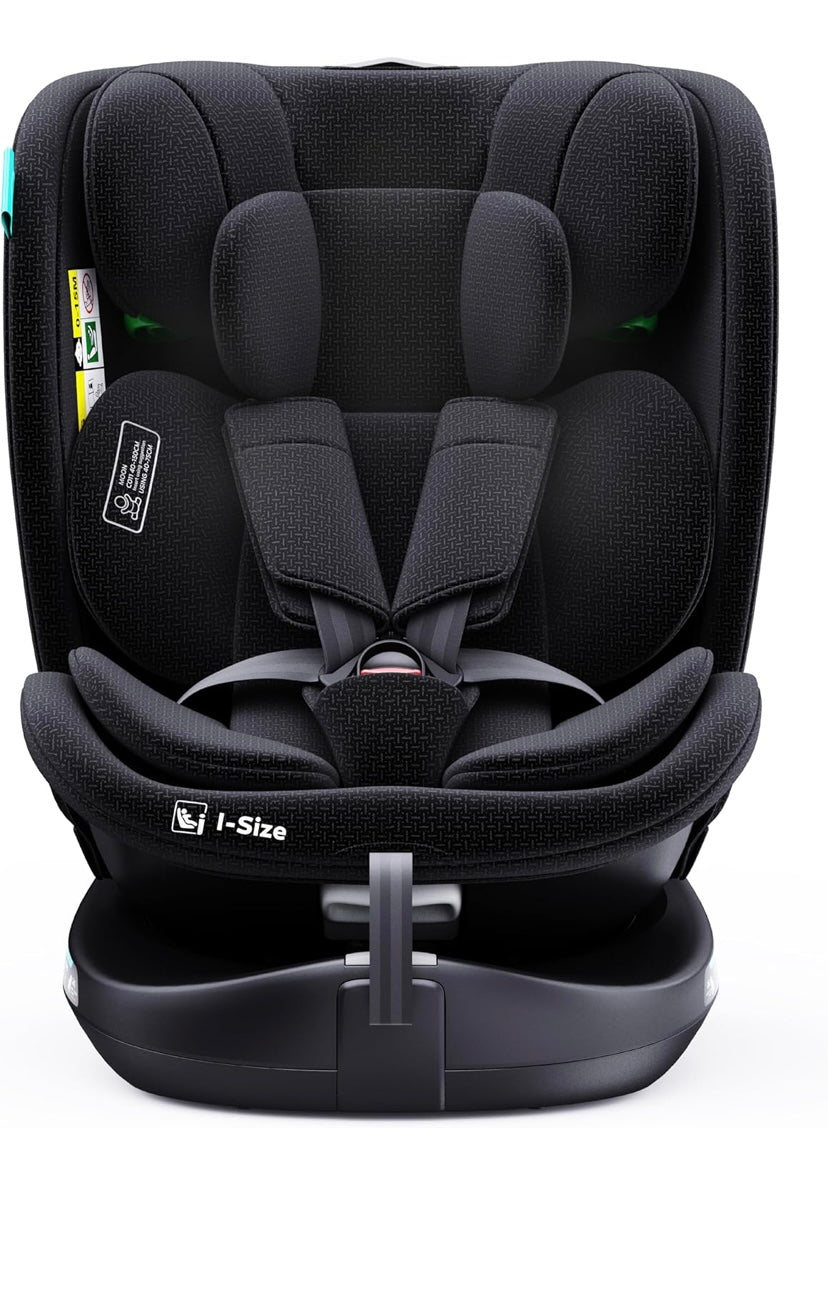 The Moon Brand Gyro Pro i-Size 360° Rotating Car Seat w/ISOFIX for 40-150cm-Black