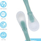 The Moon Brand Baby Silicone feeding Spoon Set – Baby Led Weaning- First Stage -Soft Gum-Friendly, BPA Free, Eco-Friendly, Dishwasher Safe, with Travel Case – Pack of 2-Blue