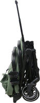 The MOON Brand Tripzi Carbon Fiber Cabin Stroller – Ultra-Lightweight, Travel-Ready Stroller with Easy Fold, Five-Point Safety Harness, Leather Handle for Babies 0–48 Months-Green