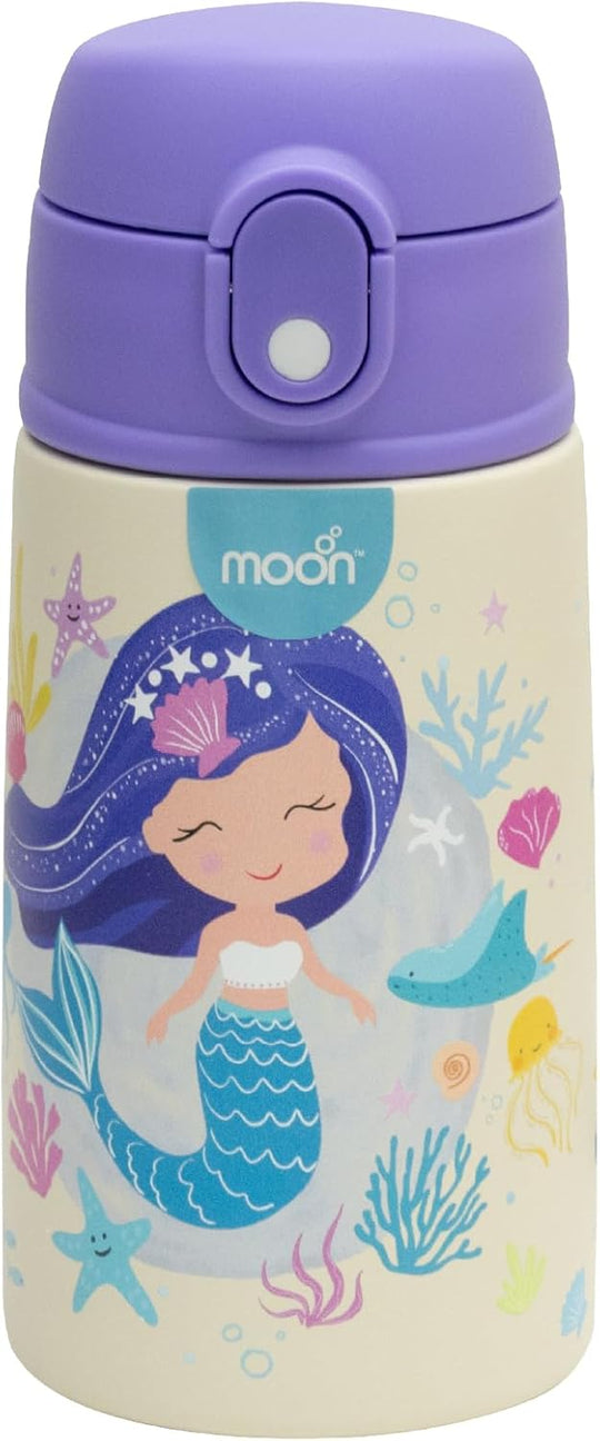 The Moon Brand Kids Insulated Water Bottle -BPA-Free, Leak-Proof Sipper Lid, Stainless Steel, Eco-Friendly, Keeps Drinks Cold or Hot for Hours,Ideal for School,Toddlers & Kids - Purple - The Moon Brand™