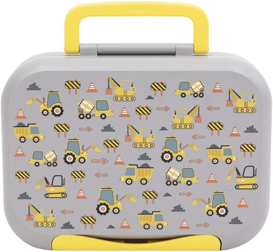 The Moon Brand Bentoza Kids Lunch Box – Leak-Proof,Bento Box with Compartments,Microwave & Dishwasher Safe,Easy-Open Latch,Reusable Lunch Container,BPA-Free,Perfect for School Lunches,Travel -Grey - The Moon Brand™