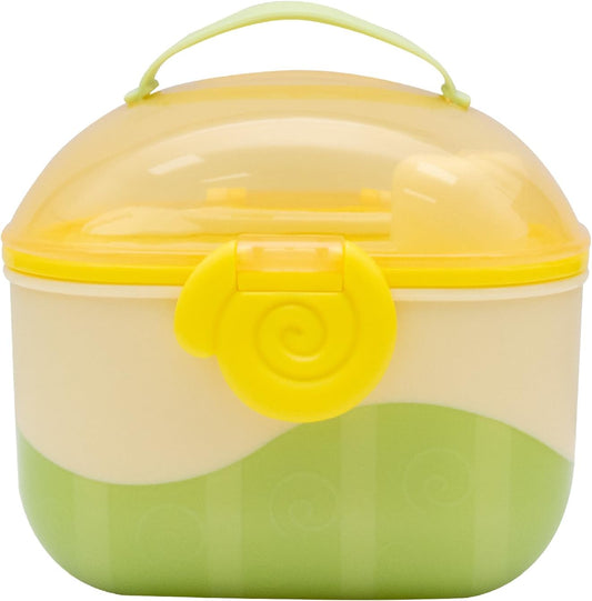 The Moon Brand Baby Milk Powder Storage Box – Portable Formula Dispenser Container with Scoop & Fork, BPA-Free Food-Grade PP, Leak-Proof Snack Storage for Kids, Travel, Outdoor-Yellow