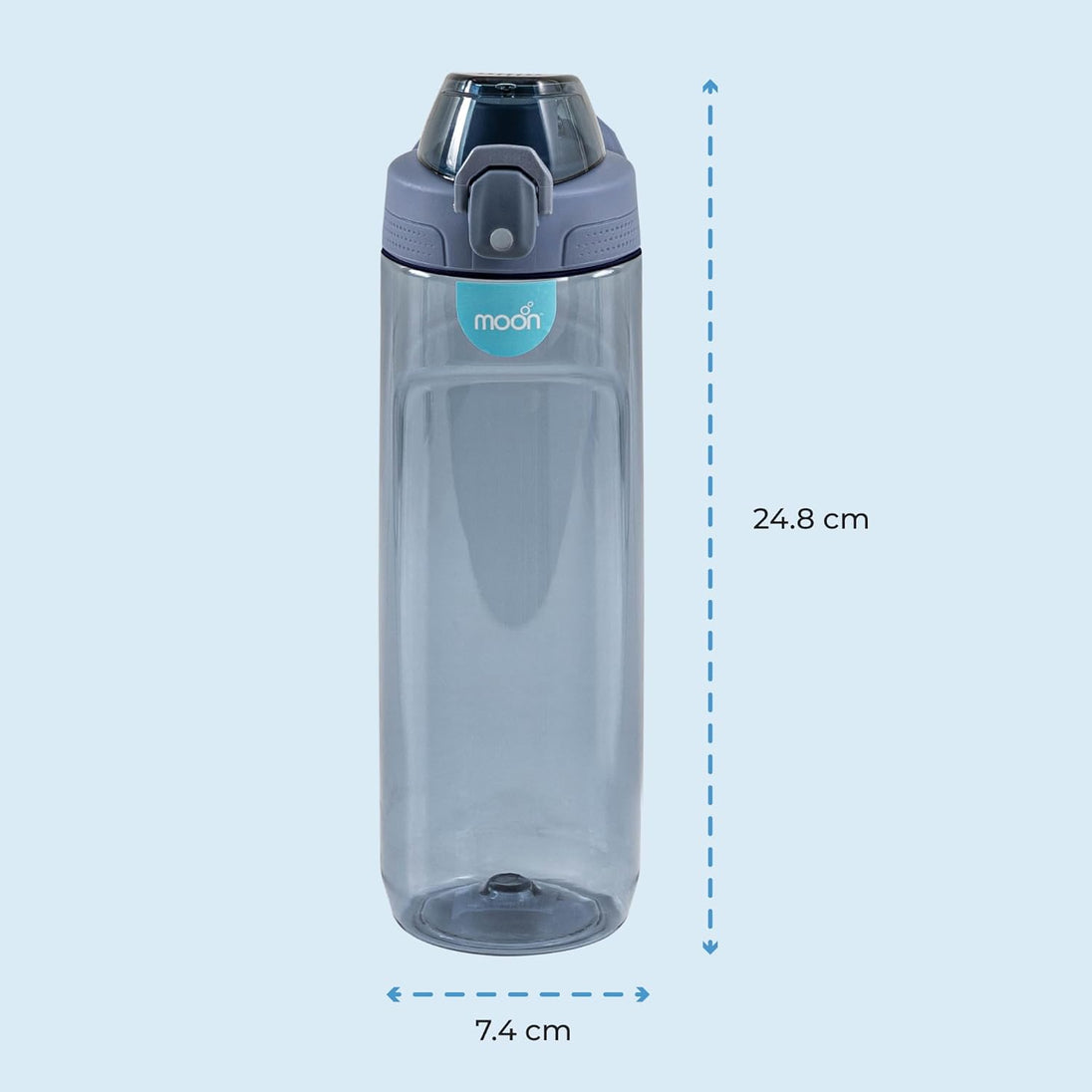 The Moon Brand Active Chug Bottle for Kids Portable 700ml Sippy Mug with Easy Sipping Spill Proof & Break Resistant BPA Free Dishwasher Safe- for All Kids- Blue