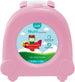 The MOON Brand Nuni Travel Potty Seat – Portable Foldable Toddler Toilet Training Seat, Lightweight Compact Baby Potty Trainer for 0–3 Years, Easy Clean PP Material, Travel Friendly Design-Pink