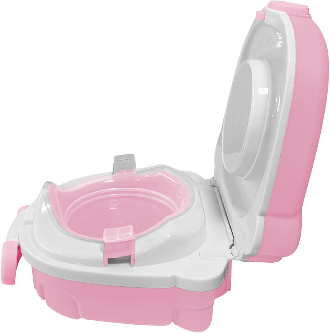 The MOON Brand Nuni Travel Potty Seat – Portable Foldable Toddler Toilet Training Seat, Lightweight Compact Baby Potty Trainer for 0–3 Years, Easy Clean PP Material, Travel Friendly Design-Pink