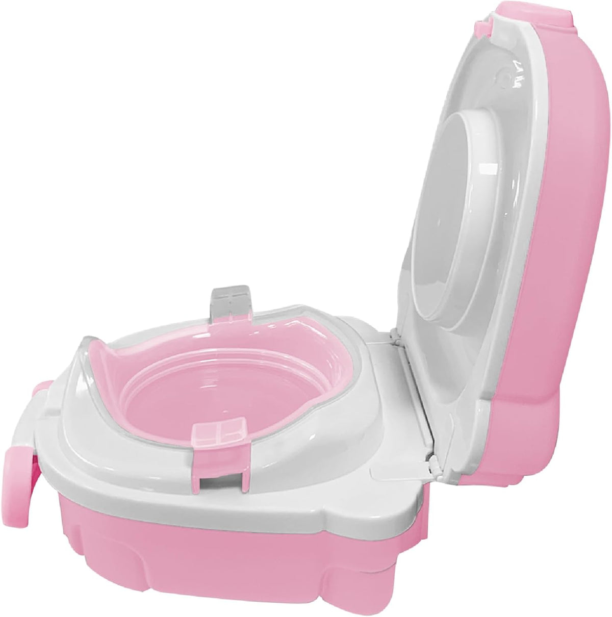 The MOON Brand Nuni Travel Potty Seat – Portable Foldable Toddler Toilet Training Seat, Lightweight Compact Baby Potty Trainer for 0–3 Years, Easy Clean PP Material, Travel Friendly Design-Pink - The Moon Brand™