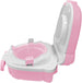 The MOON Brand Nuni Travel Potty Seat – Portable Foldable Toddler Toilet Training Seat, Lightweight Compact Baby Potty Trainer for 0–3 Years, Easy Clean PP Material, Travel Friendly Design-Pink