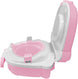 The MOON Brand Nuni Travel Potty Seat – Portable Foldable Toddler Toilet Training Seat, Lightweight Compact Baby Potty Trainer for 0–3 Years, Easy Clean PP Material, Travel Friendly Design-Pink