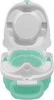 The MOON Brand Nuni Travel Potty Seat – Portable Foldable Toddler Toilet Training Seat, Lightweight Compact Baby Potty Trainer for 0–3 Years, Easy Clean PP Material, Travel Friendly Design- Green