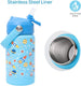 The Moon Brand Marmita Kids Lunch Box Set with Insulated Bottle & Bag – Leak-Proof,Bento Box with Compartments,Microwave & Dishwasher Safe, Easy-Open Latch,BPA-Free,Perfect for School Lunches-Blue