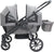 The Moon Brand Kube Wagon Stroller for Kids & Toddlers, Push & Pull Convertible Wagon All-Terrain Wheels, UPF 50+ Canopy, BPA-Free Snack Tray, Compact Fold, Storage, 6M–4Y, 24kgs/Seat-Black