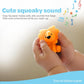 The Moon Brand Splash and Play Baby Bath Toys with Squeaker for Toddlers |Safe & Non-Toxic Bath Time Fun for Babies 6M+ | Soft Squeeze Sound Toys for Baby Learning & Entertainment-Pack of 8