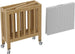 The MOON Brand Snugfold Foldable Baby Crib | 2-Level Height Adjustable | New Zealand Pine Wood | Durable & Decay-Resistant | Up to 50 kg | 0–3 Years | Natural Wood Finish-Natural Wood