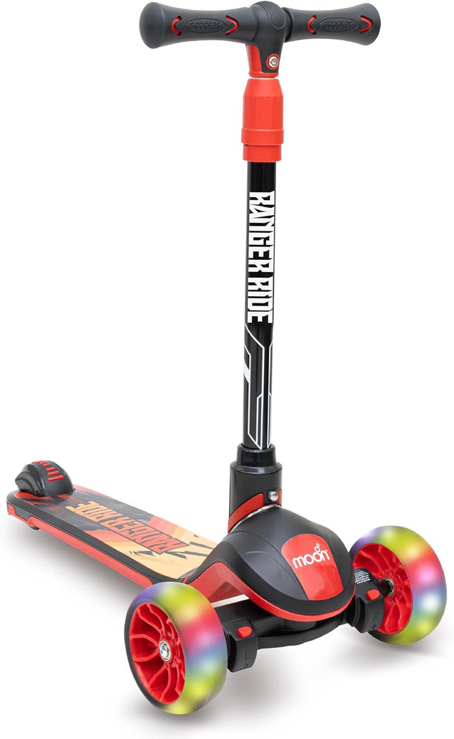 The Moon Brand Ranger Ride Skate Kids scooter with LED Wheels-Red - The ...
