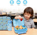 The Moon Brand Marmita Kids Lunch Box Set with Insulated Bottle & Bag – Leak-Proof,Bento Box with Compartments,Microwave & Dishwasher Safe, Easy-Open Latch,BPA-Free,Perfect for School Lunches-Blue