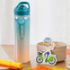 The Moon Brand WrinkleFree 590ml Sipper for Kids - Portable Water/Juice Bottle for Indoor/Outdoor Activities - SpillProof & Break Resistant - BPAFree - Idea for Children - Blue