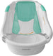 The MOON Brand Wavee Baby Bathtub with Sling | PP + TPR Infant Bath Tub for 0–3 Years | Lightweight Non-Slip Toddler Bath Tub | Durable & Comfortable Baby Shower -Green.