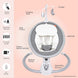 The Moon Brand Baby Swing. 0 - 6m ,Holds upto 9kg. Gentle Swaying Motion. In Built Music System. Flexible Speed and Timer Settings. With Remote Control. Motion Sensor. 5 Point Harness - Grey