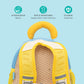 MOON Kids Backpack  – Comfy 3D Design,Padded Straps, Waterproof-Perfect for Preschool, Nursery, Snacks & Lunchbox-Bear/Yellow