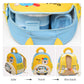 MOON Kids Backpack  – Comfy 3D Design,Padded Straps, Waterproof-Perfect for Preschool, Nursery, Snacks & Lunchbox-Bear/Yellow