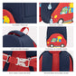 MOON Kids Backpack  – Comfy 3D Design,Padded Straps, Waterproof-Perfect for Preschool, Nursery, Snacks & Lunchbox-Car/Blue