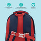 MOON Kids Backpack  – Comfy 3D Design,Padded Straps, Waterproof-Perfect for Preschool, Nursery, Snacks & Lunchbox-Car/Blue