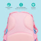 MOON Kids Backpack  – Comfy 3D Design,Padded Straps, Waterproof-Perfect for Preschool, Nursery, Snacks & Lunchbox-Bunny
