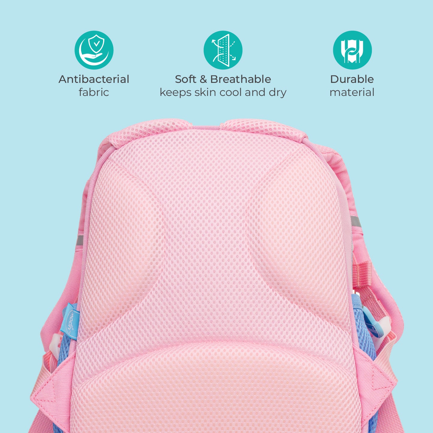 MOON Kids Backpack  – Comfy 3D Design,Padded Straps, Waterproof-Perfect for Preschool, Nursery, Snacks & Lunchbox-Bunny