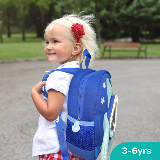 MOON Kids Backpack  – Comfy 3D Design,Padded Straps, Waterproof-Perfect for Preschool, Nursery, Snacks & Lunchbox-Astronaut